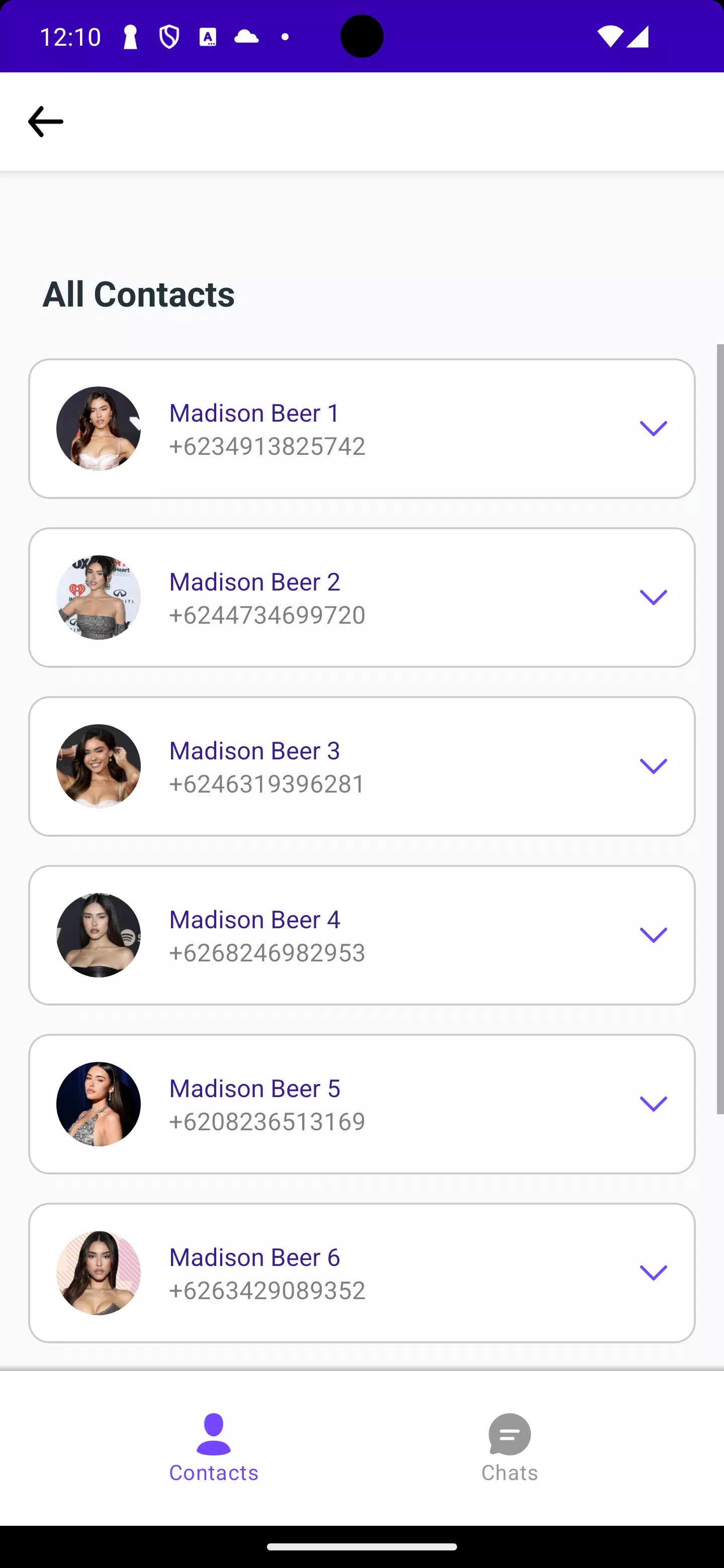 Madison Beer Fake Video Call Screenshots