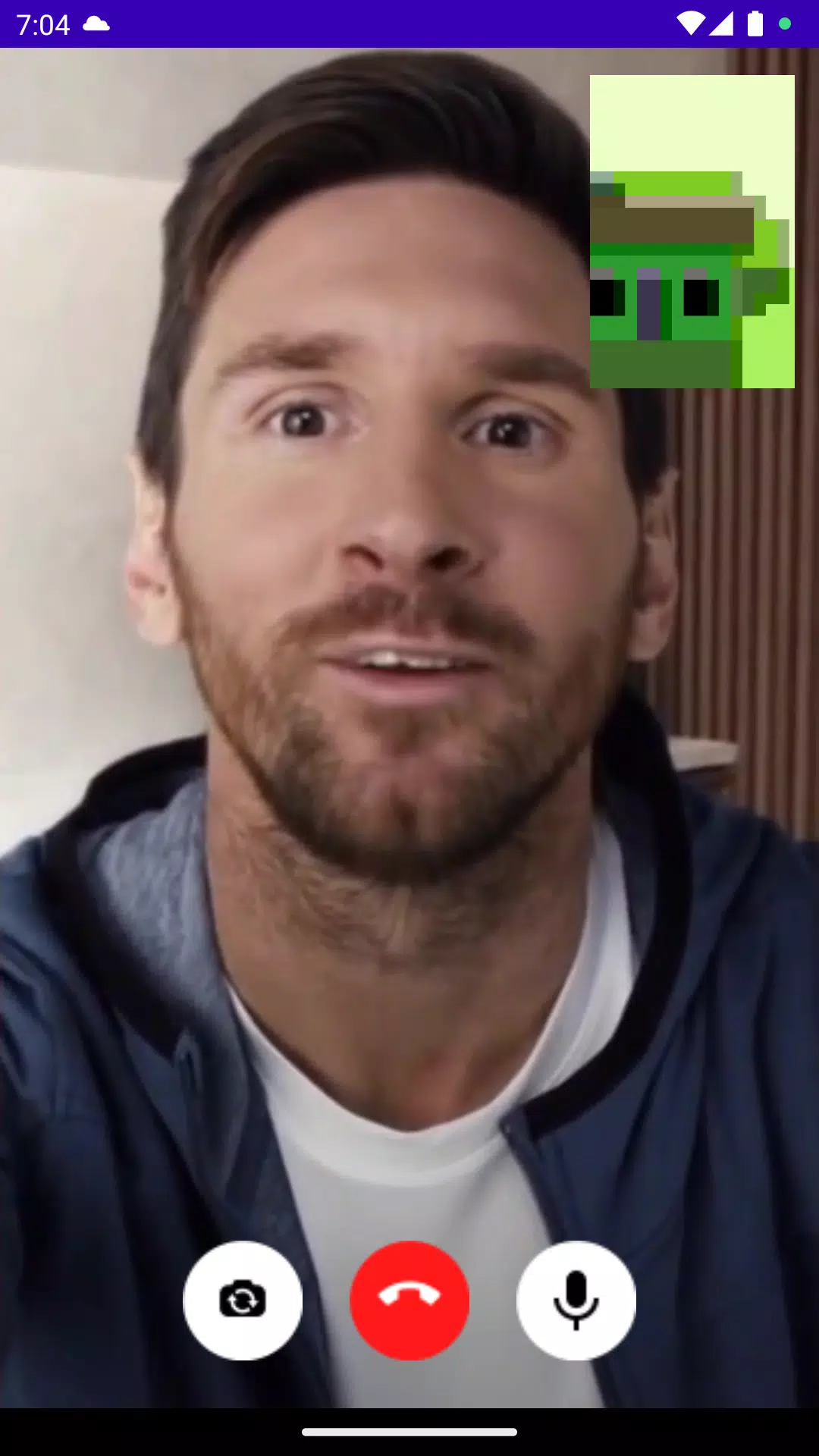 Lionel Messi Fake Video Call Screenshots