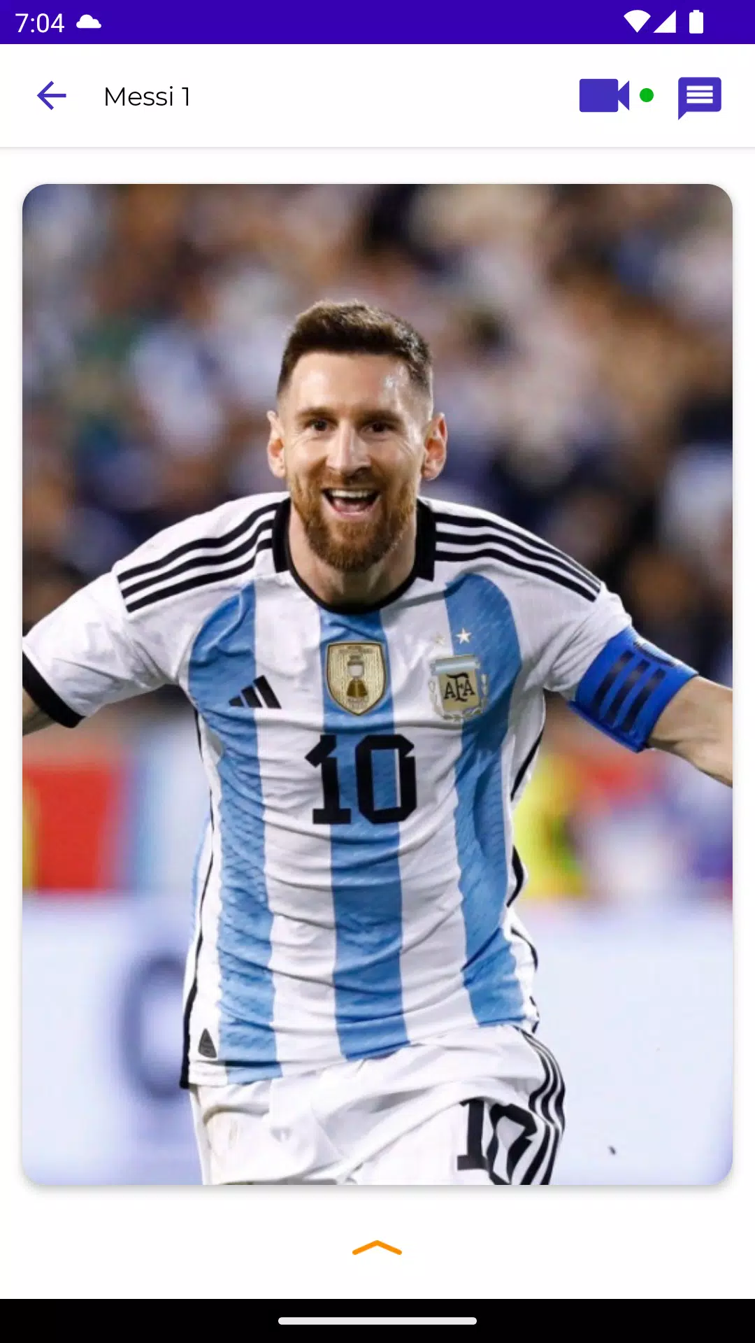 Lionel Messi Fake Video Call Screenshots