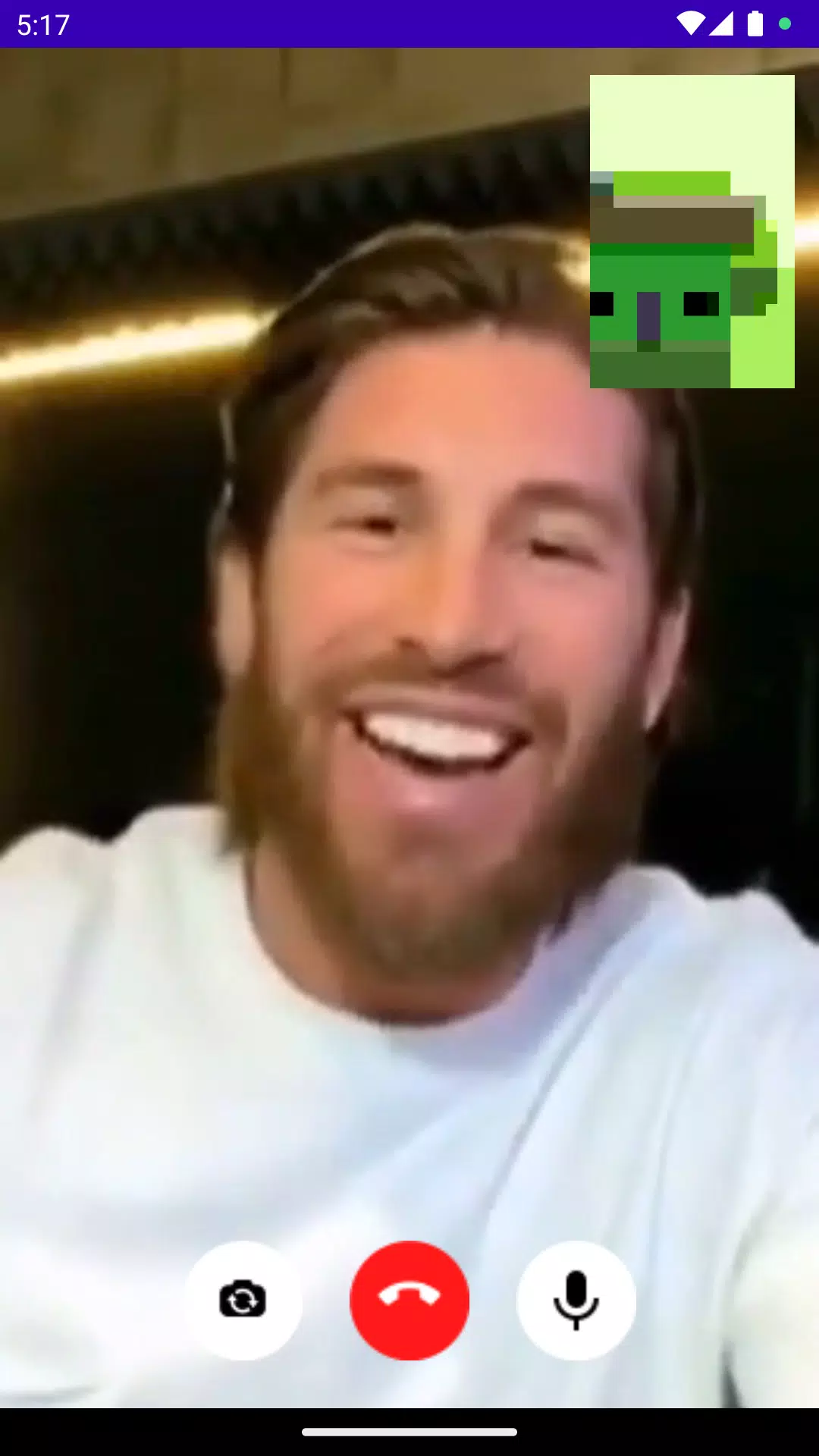 Sergio Ramos Fake Video Call Screenshots
