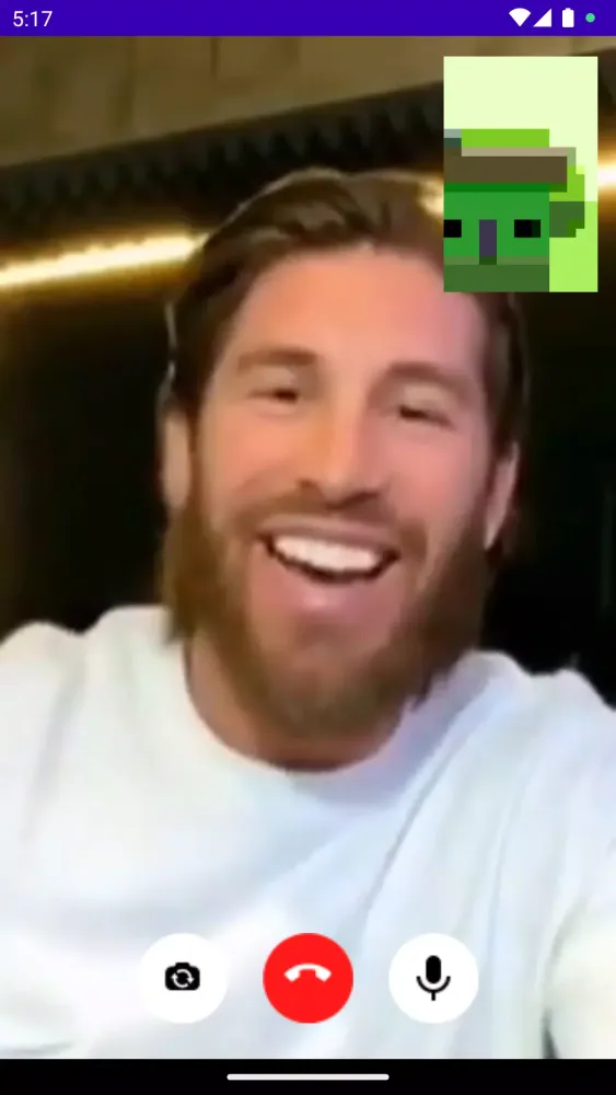 Sergio Ramos Fake Video Call Screenshots