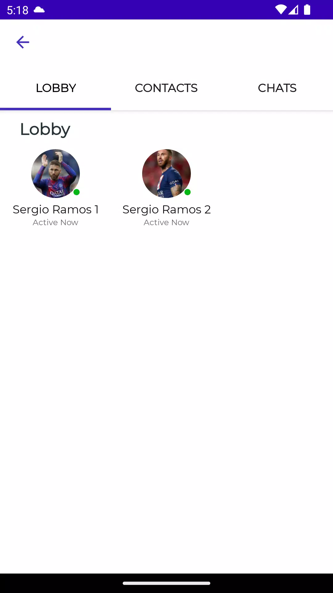 Sergio Ramos Fake Video Call Screenshots