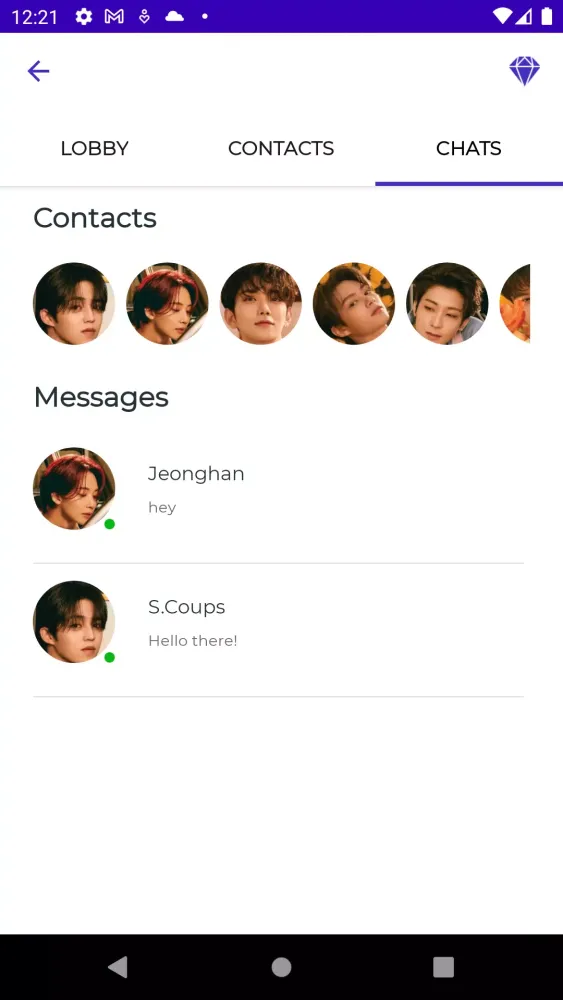 Seventeen Fake Video Call Screenshots