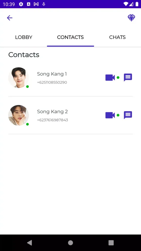 Скриншоты Song Kang Fake Video Call