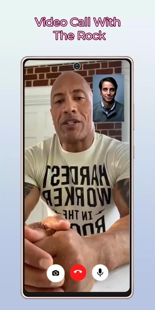 Dwayne Johnson Fake Video Call Screenshots