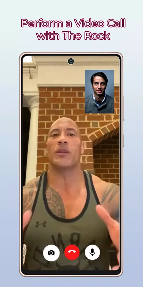 Dwayne Johnson Fake Video Call Screenshots