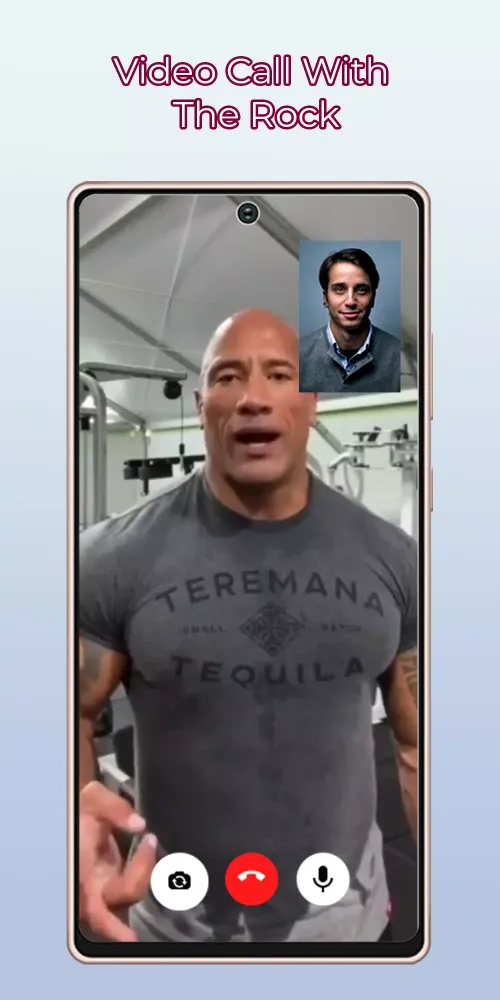 Dwayne Johnson Fake Video Call Screenshots