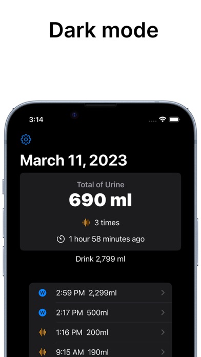 Screenshot di Urination Diary - Bladder log