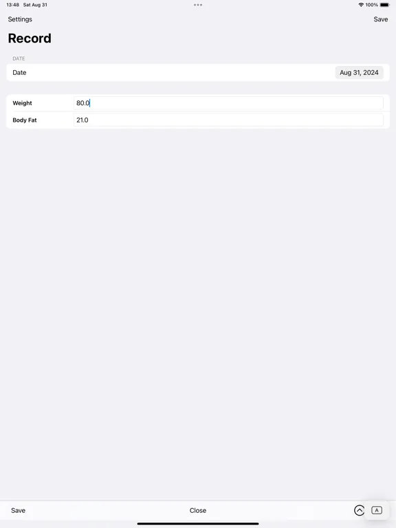 Captures d'écran de BodyLog - Track Anything iPad 