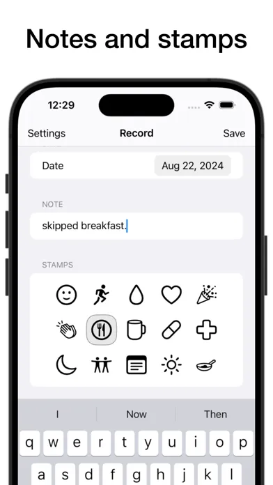 Captures d'écran de BodyLog - Track Anything