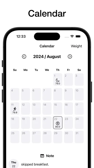 Captures d'écran de BodyLog - Track Anything
