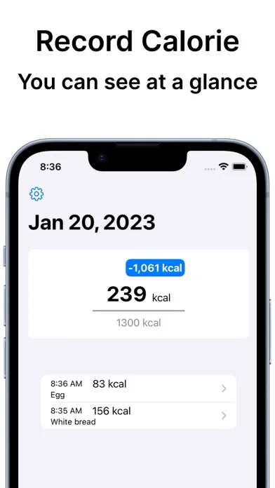 Ảnh chụp màn hình của Calorie Counter Daily