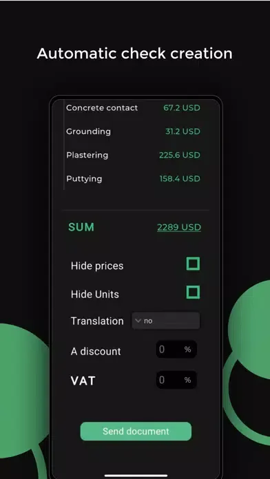 Stroy: Estimate Calculator Ekran Görüntüleri