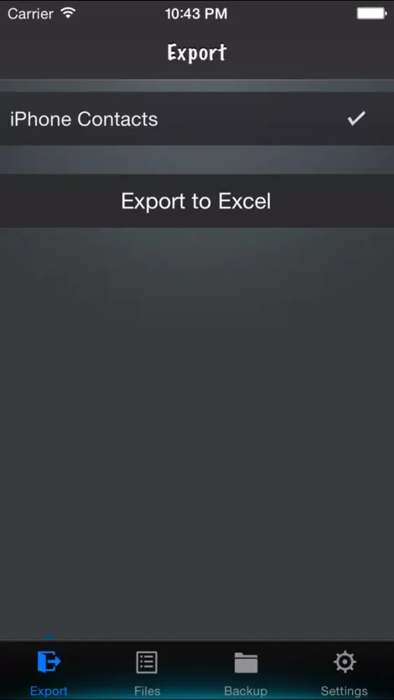 Contacts to Excel 스크린샷