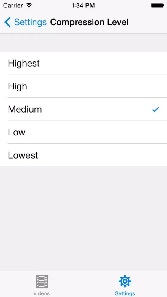 iSlimmer - Video slimmer / Video Compressor应用截图