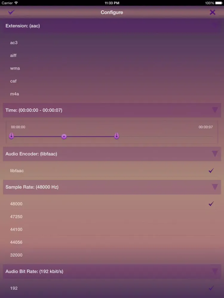 Capturas de tela do Video To Audio Pro - To mp3 iPad 