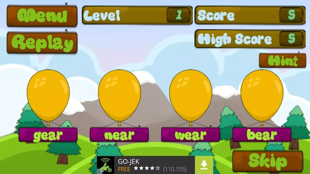 Captures d'écran de Yuyu English Games