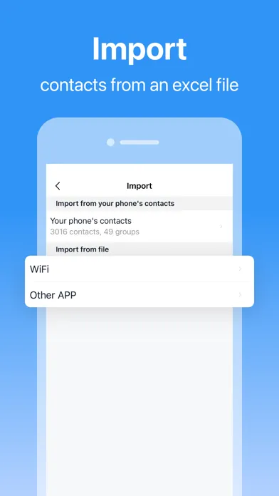 Zrzuty ekranu SA Contacts Lite
