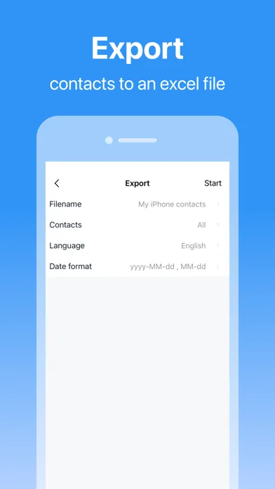 Zrzuty ekranu SA Contacts Lite