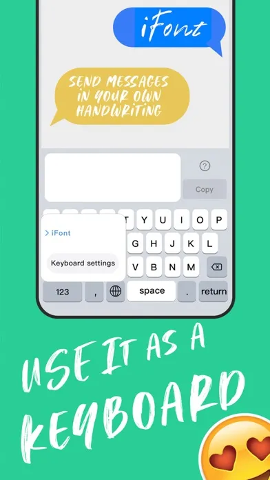 Tangkapan layar iFont-Get Your Own Handwriting