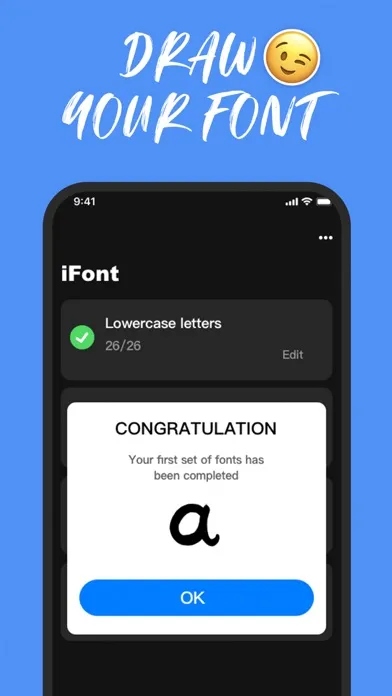 Tangkapan layar iFont-Get Your Own Handwriting