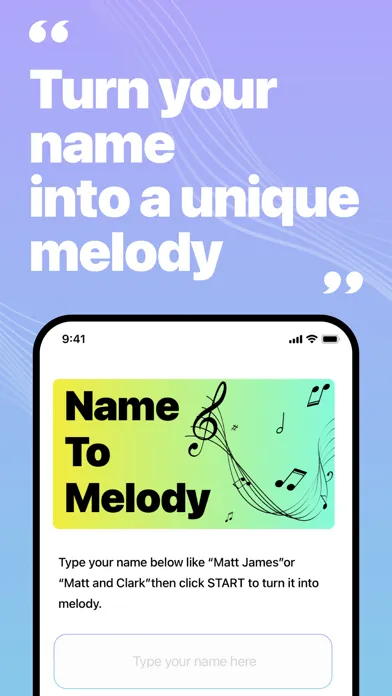 Ảnh chụp màn hình của NameToMelody