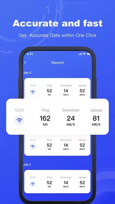 Tangkapan skrin Network Speed Test Pro