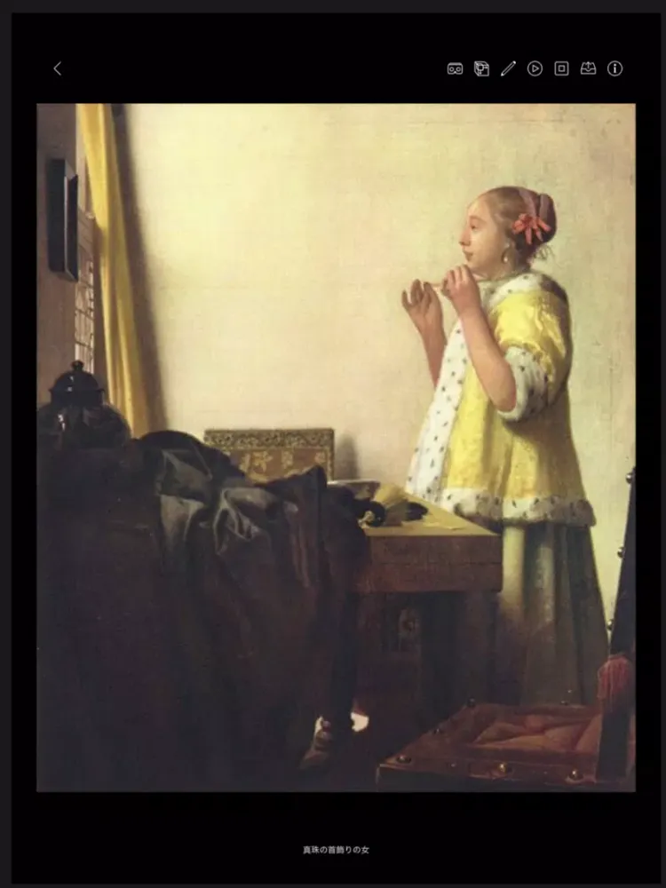 ภาพหน้าจอของ Vermeer AR Note iPad 