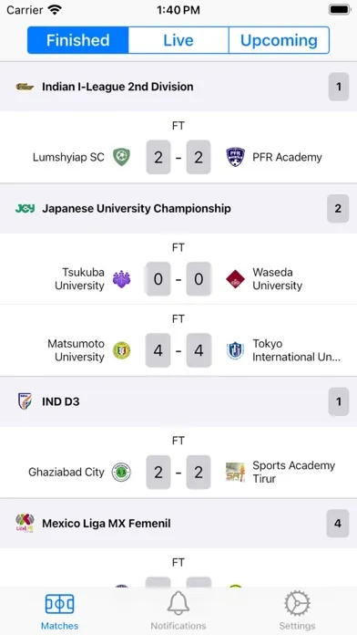 Screenshot di Simple Score - Live Scores