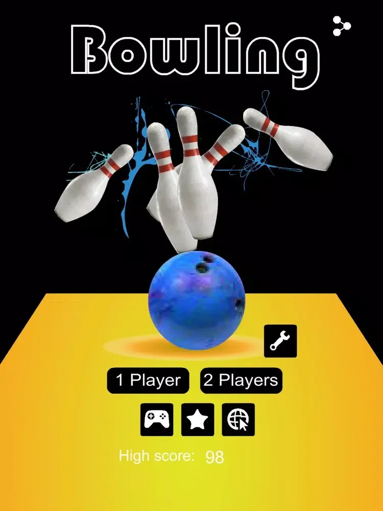 Tangkapan layar Bowling Club iPad 