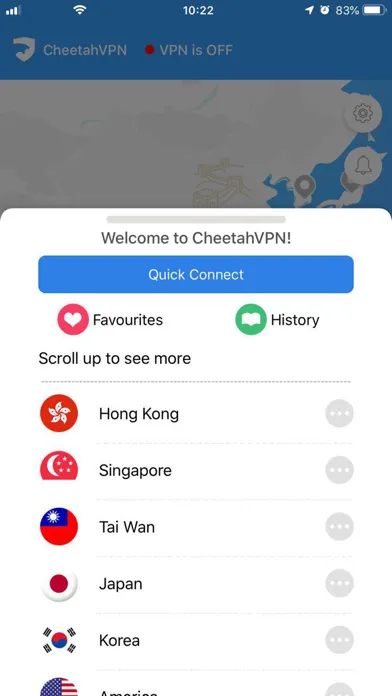 Cheetah Vpn Proxy for WiFi 4G應用截圖