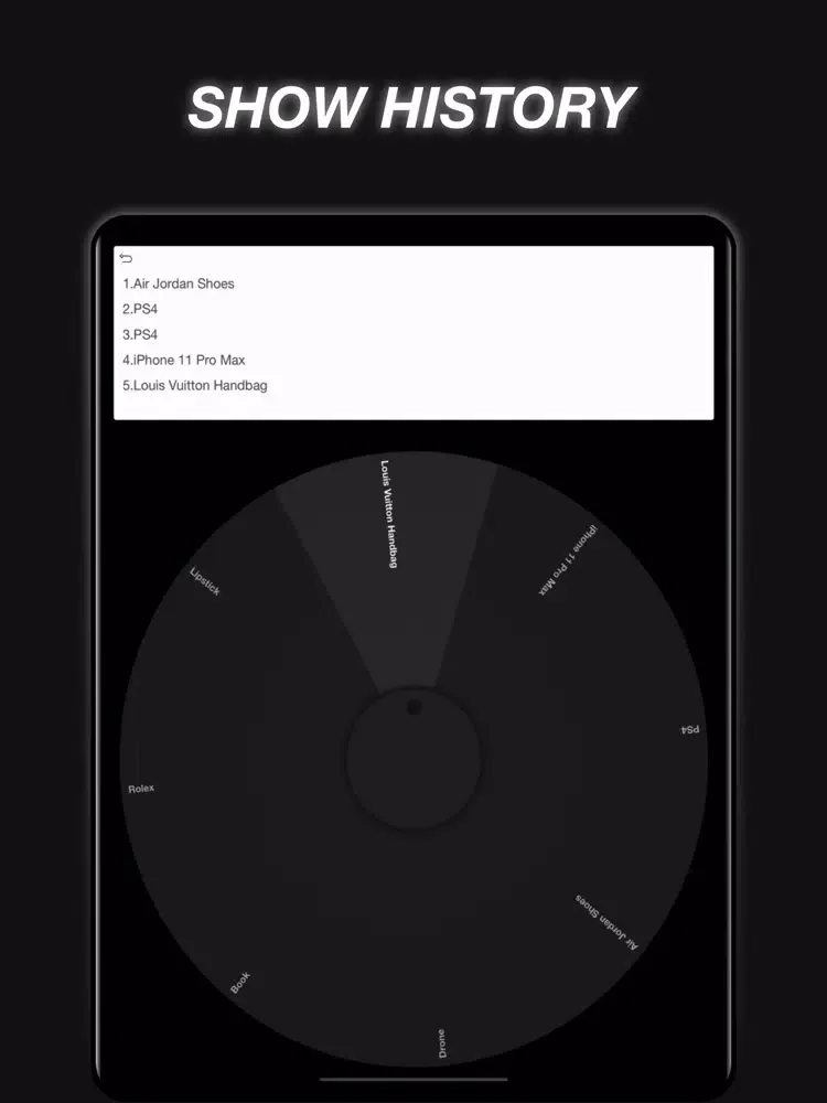 Capturas de tela do TheChoice - Spin the wheel iPad 