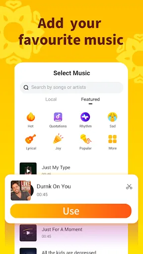 Ảnh chụp màn hình của Noizz: video editor with music