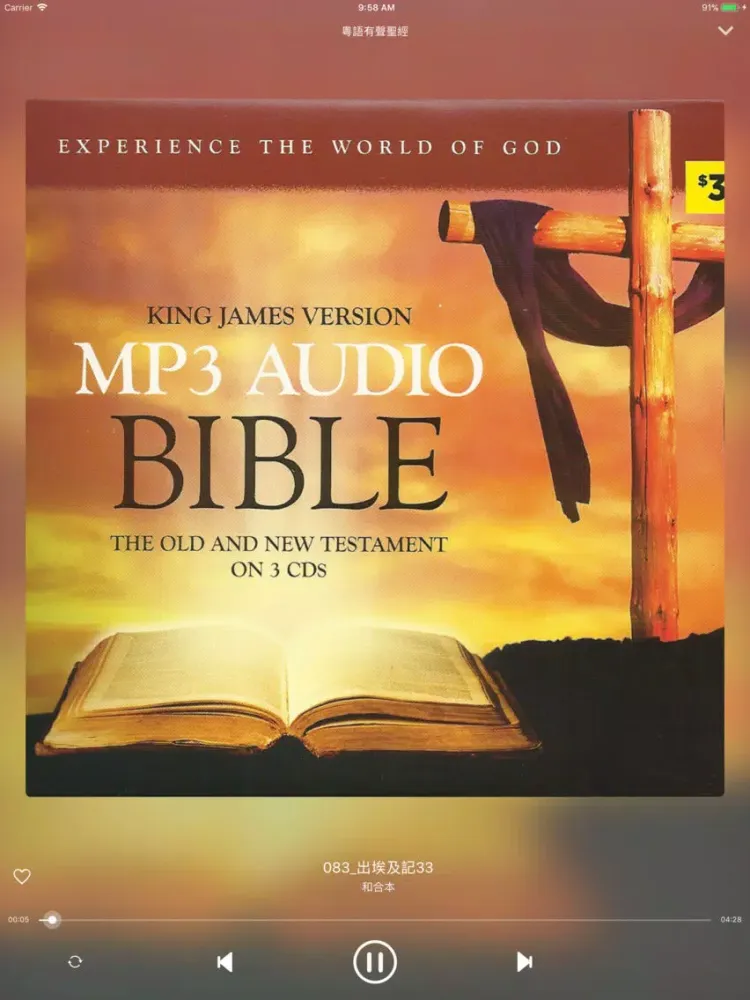 Capturas de pantalla de 粵語有聲聖經 (Cantonese Bible) iPad 
