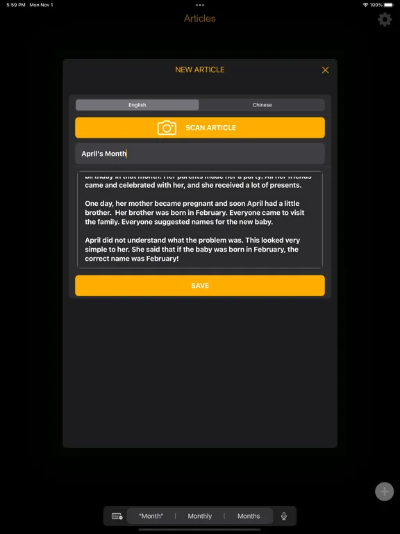 Tangkapan skrin Dictation - No Ads Version iPad 