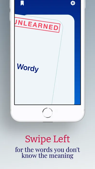 Captures d'écran de Wordy: Vocabulary Flashcards