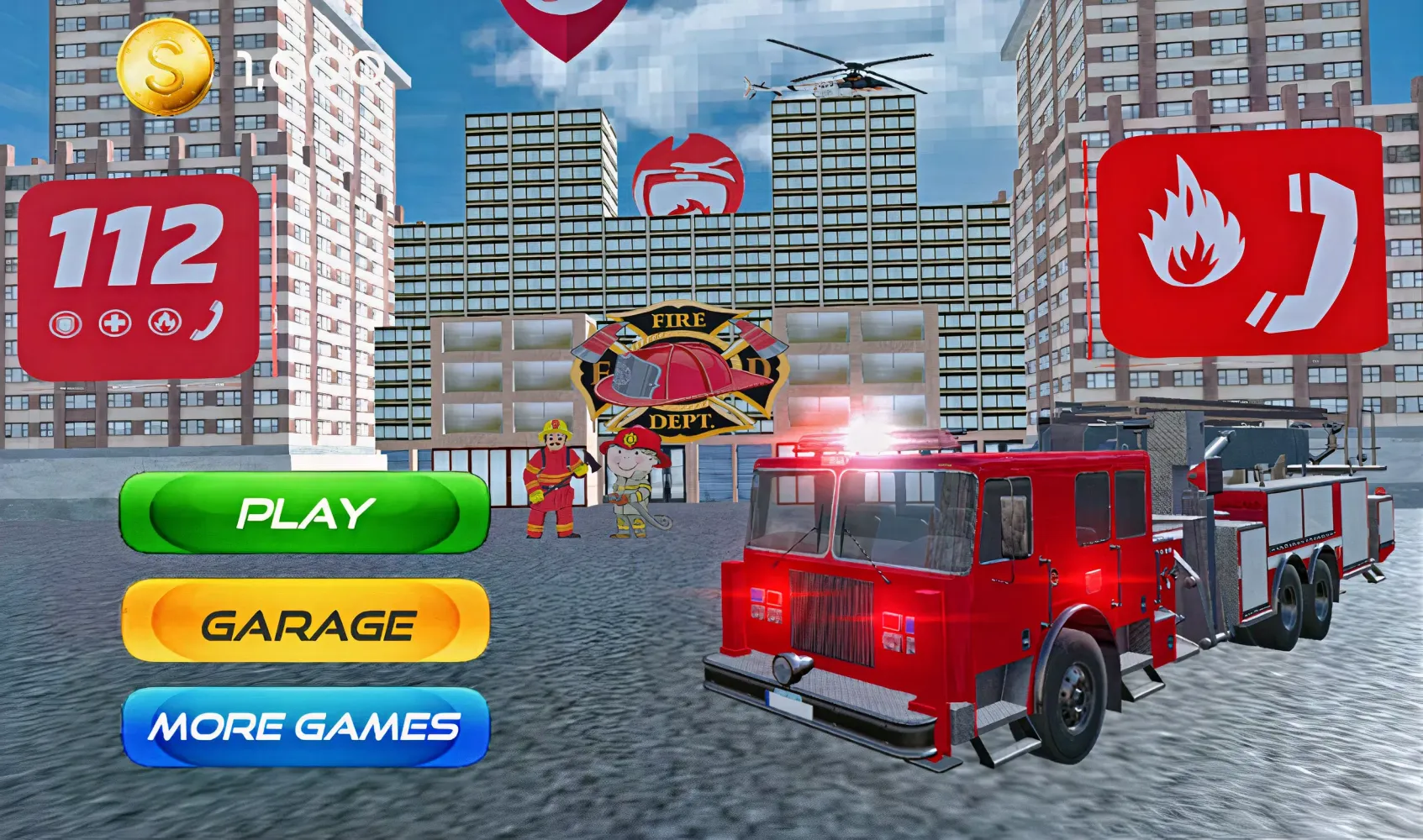 Capturas de pantalla de US 911 Firefighter Game 2023