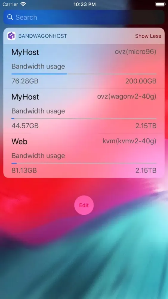 Captures d'écran de Bandwagon host controller