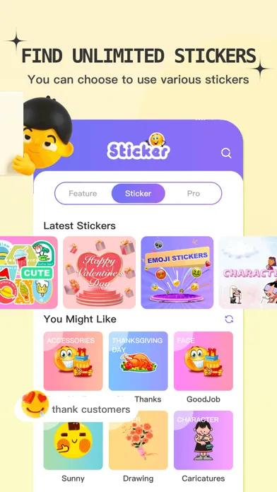 Happy Stickers - AI Emoji Ekran Görüntüleri