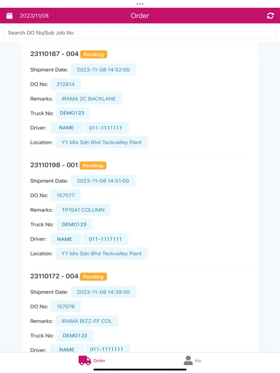 Zrzuty ekranu Y&Y Mix Tracking iPad 