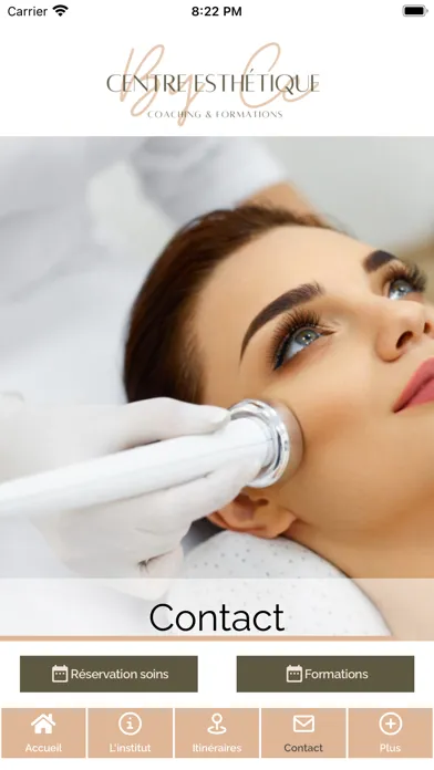 Tangkapan skrin Centre Dermo Esthetique