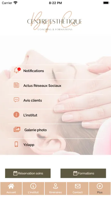 Tangkapan skrin Centre Dermo Esthetique