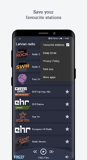 Tangkapan layar Online Latvian Radio