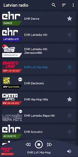 Tangkapan layar Online Latvian Radio