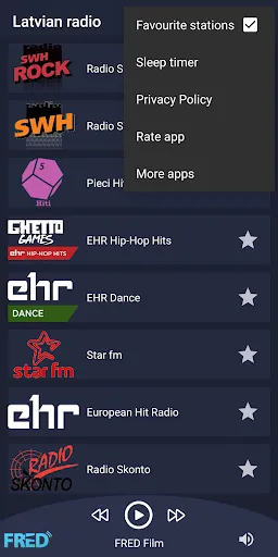 Tangkapan layar Online Latvian Radio