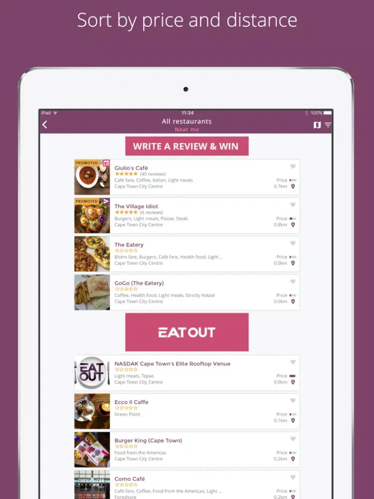Capturas de pantalla de Eat Out - Restaurant Bookings iPad 