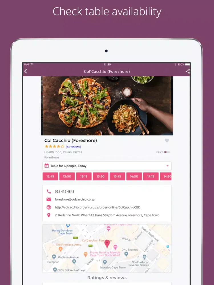 Capturas de pantalla de Eat Out - Restaurant Bookings iPad 