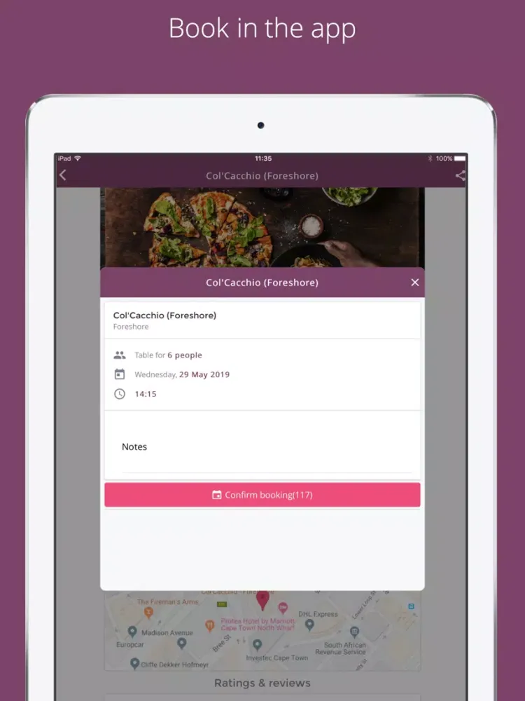 Capturas de pantalla de Eat Out - Restaurant Bookings iPad 