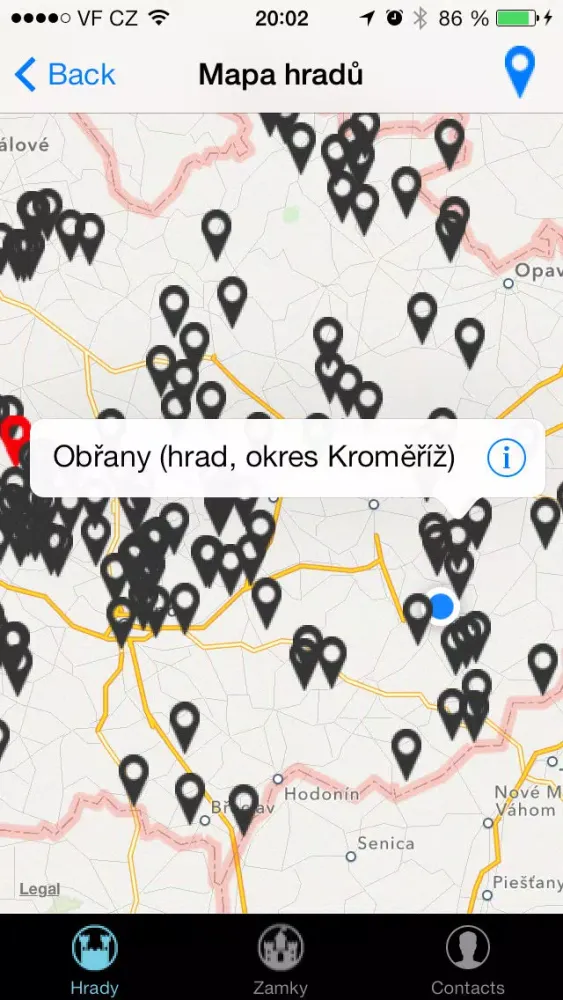 Скриншоты Hrady a zámky České republiky