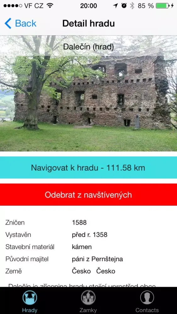 Скриншоты Hrady a zámky České republiky